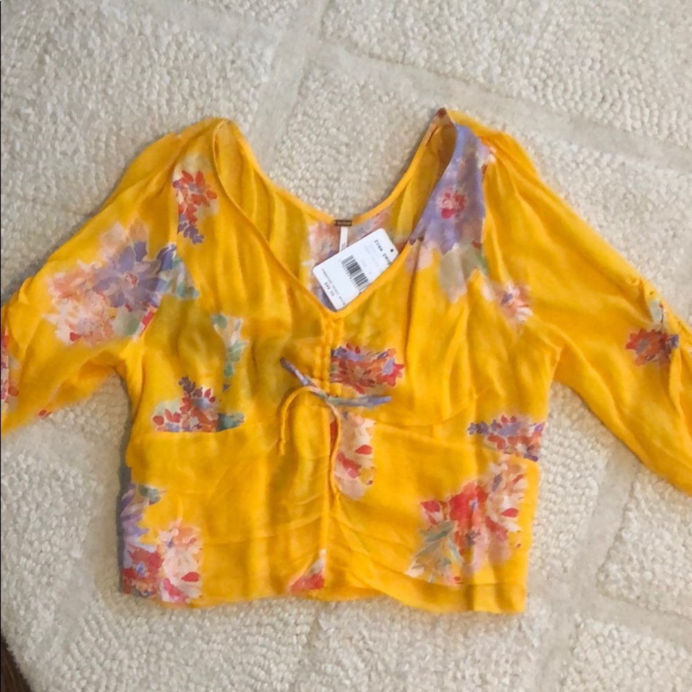 Free People yellow crop too